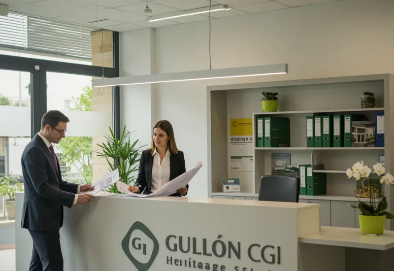 img nosotros 3 "Oficina moderna de gestión inmobiliaria en España, con profesionales revisando planos y informes financieros en un ambiente iluminado y acogedor, reflejando confianza y experiencia."